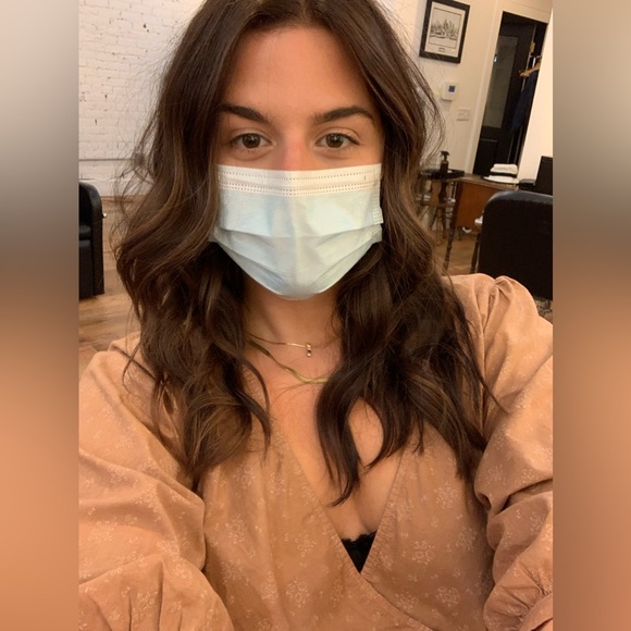 esby marie prairie reversible top in pecan size M - Picture 6 of 6